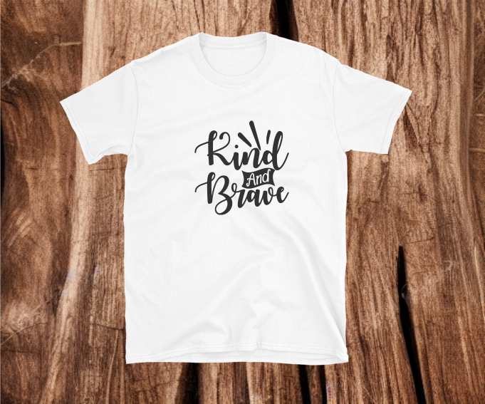 Kind and Brave - Heat Transfer Vinyl