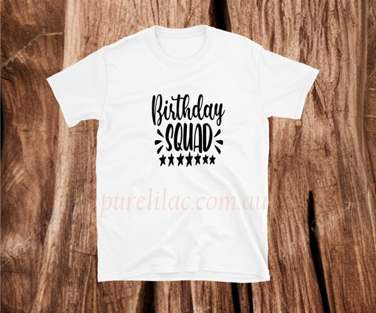 Birthday Squad - Heat Transfer Vinyl