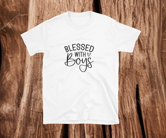 Blessed with Boys - Heat Transfer Vinyl