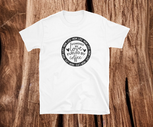 Mum Love fueled by Coffee - Heat Transfer Vinyl